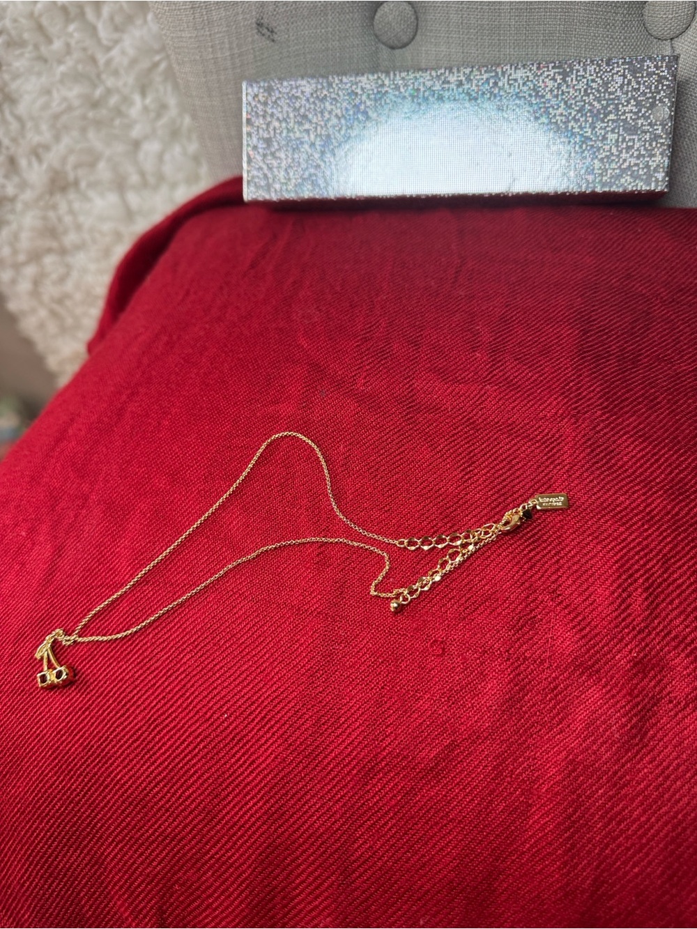Kate spade ♠️ Gold Cherry Pendant Necklace - , Elegant Women’s Jewelry